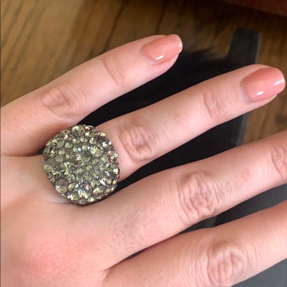 Gorgeous Vintage Parisian Cocktail Ring 💍 🖤